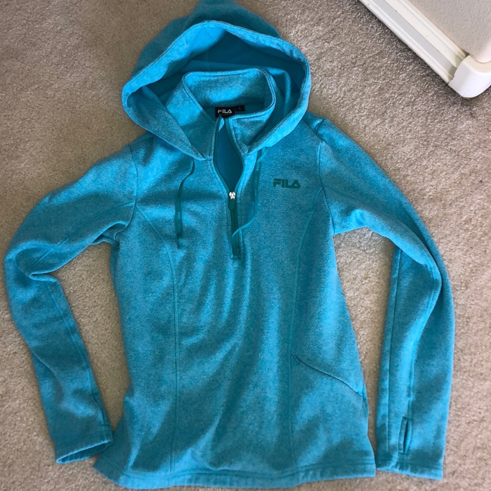 ~FILA teal super soft hoodie~